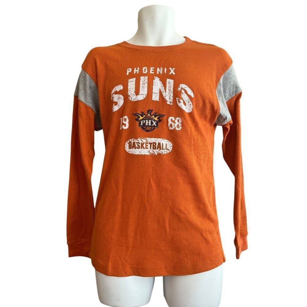 Phoenix Suns Youth XXL 18 Long Sleeve Waffle Weave Shirt NBA Basketball NWT